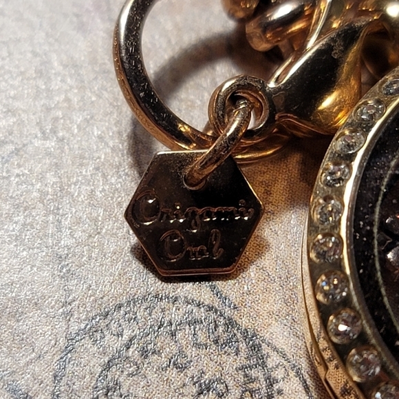 Origami Owl EASTER Inspirational Rhinestone Trinket Gold Necklace - Picture 4 of 5